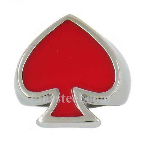 FSR12W43R Vets spade heart ring - Click Image to Close